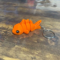 Porte-Clé Poisson Rouge Articulé