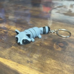 Porte-Clé Raton Laveur Articulé