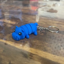Porte-Clé Hippopotame Articulé
