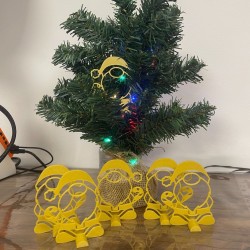 Lot de Petits gnomes de table